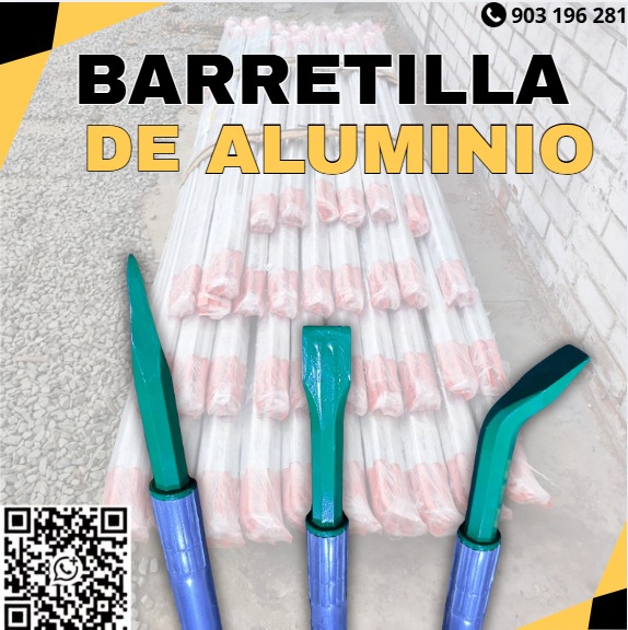 Servicio de desatado de rocas con barretillas de aluminio