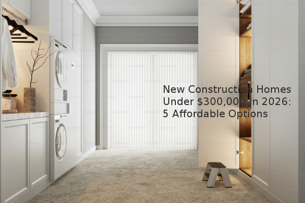 New Construction Homes Under $300,000 in 2026: 5 Affordable Options New Construction Homes Under $300,000 in 2026: 5 Affordable Options