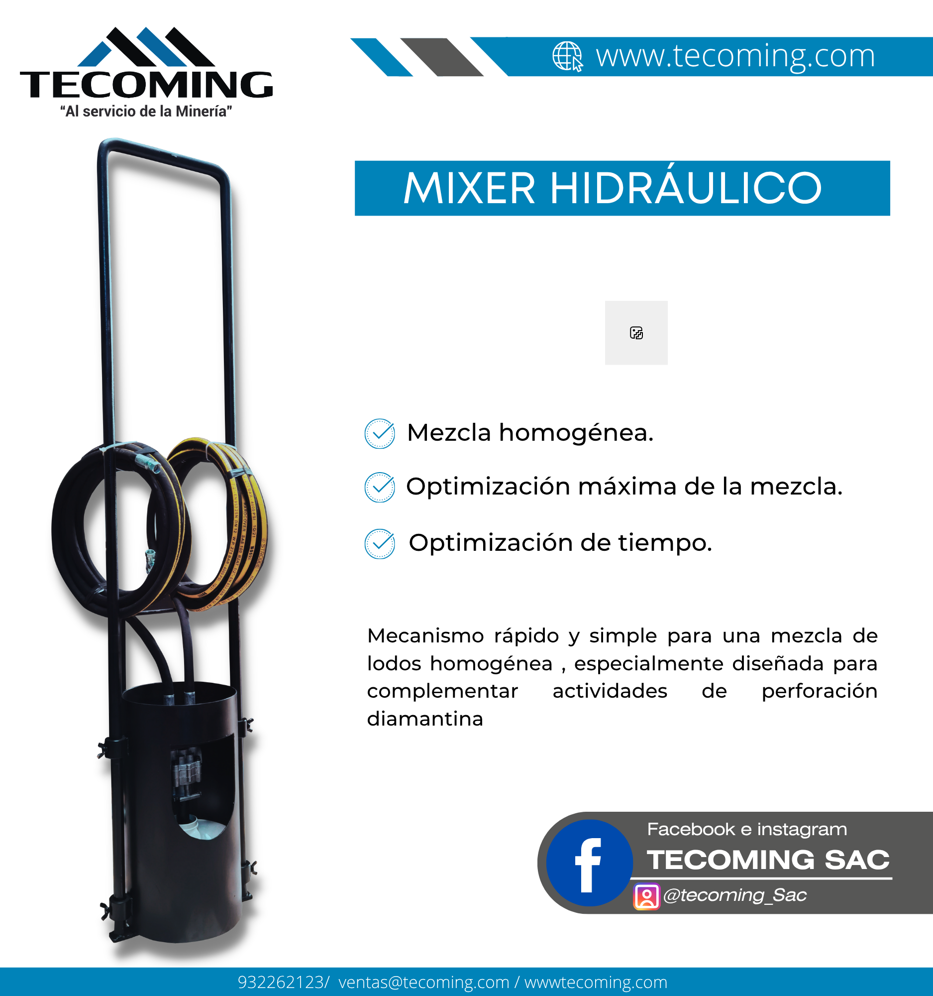 Ofrecemos un servicio especializado en mezcladores hidráulicos, optimizando la homogeneidad y el tiempo en sus procesos mineros