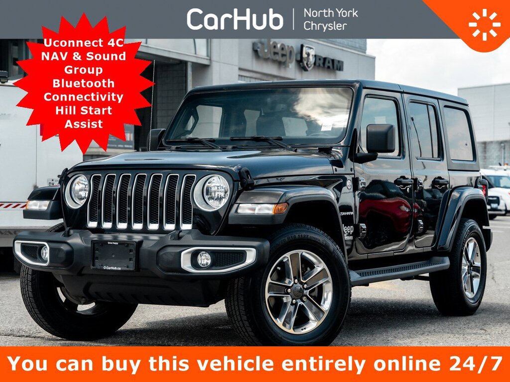 2021 Jeep Wrangler Unlimited Sahara 4x4 Uconnect 4C NAV & Sound Group