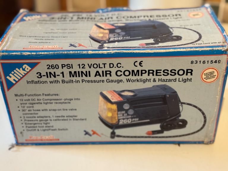 Hilka 260 PSI Tyre Inflator and Compressor