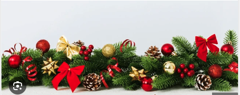 6ft Christmas Garland - New with Ornaments