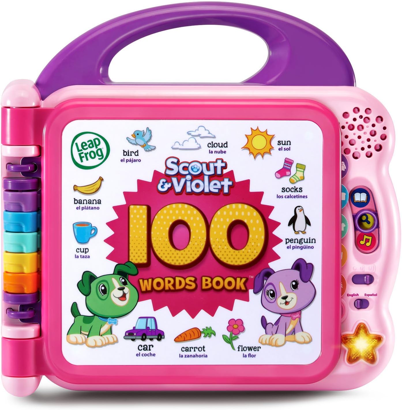LeapFrog Scout and Violet 100 Words Book for ages 18+ months Purple  (Open Box)63678752236291121