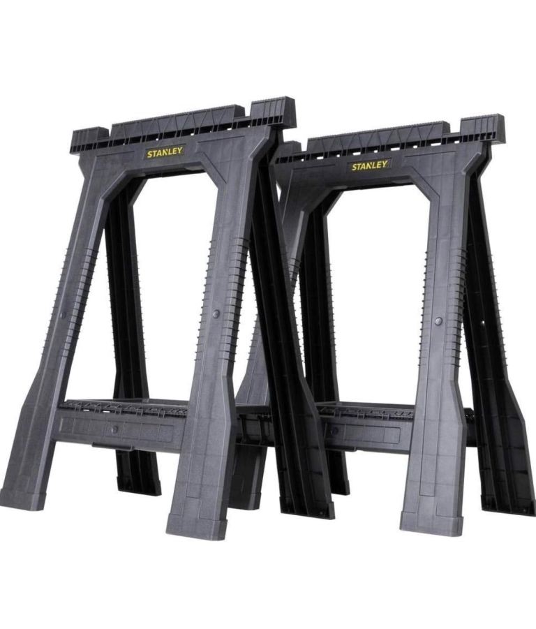STANLEY Folding Junior Work Bench Saw Horse Twin Pack
