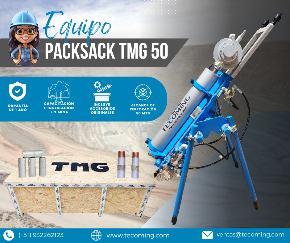 Servicio Profesional de Perforación Diamantina PACKSACK TMG 50