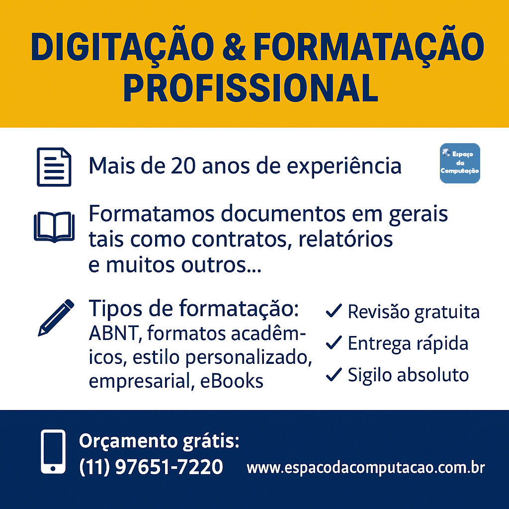 Professional Typing and ABNT Formatting Service