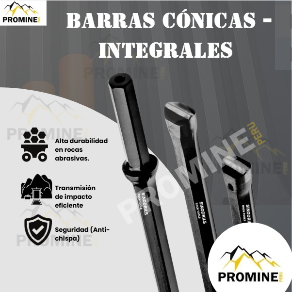 Proveemos Barras Cónicas Integrales para Minería con Entrega Inmediata