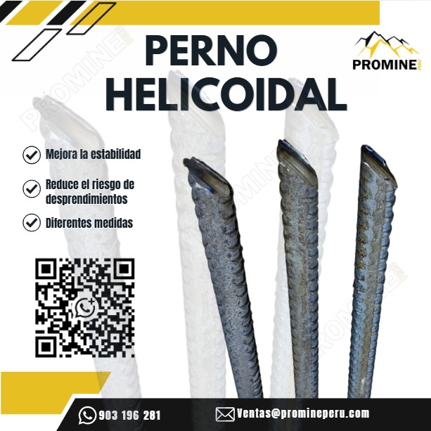 Proveer Pernos Helicoidales para Minería con Soporte Técnico