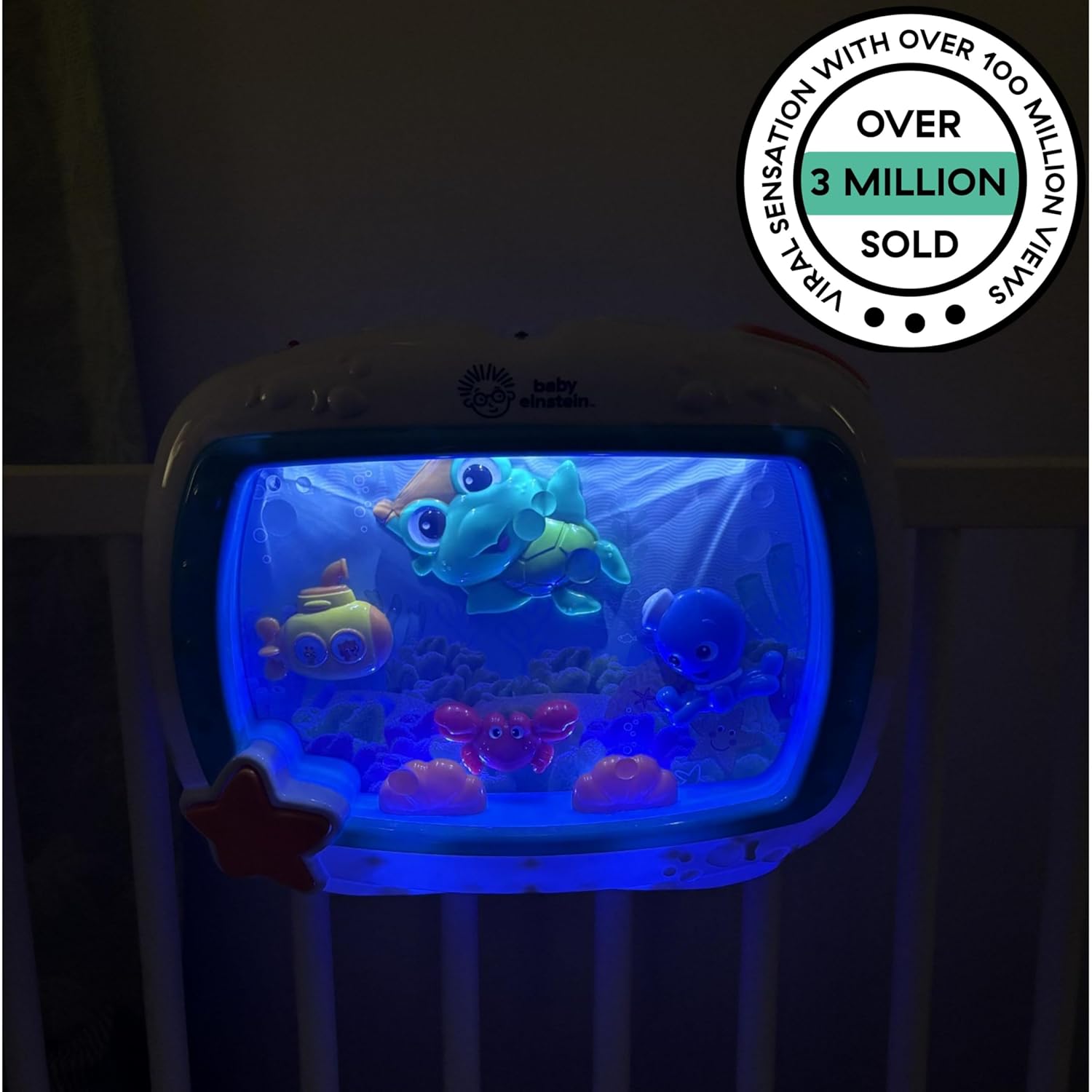 Baby Einstein Sea Dreams Soother Musical Crib Toy and Sound Machine Newborn and up (Open Box)63679287509507123