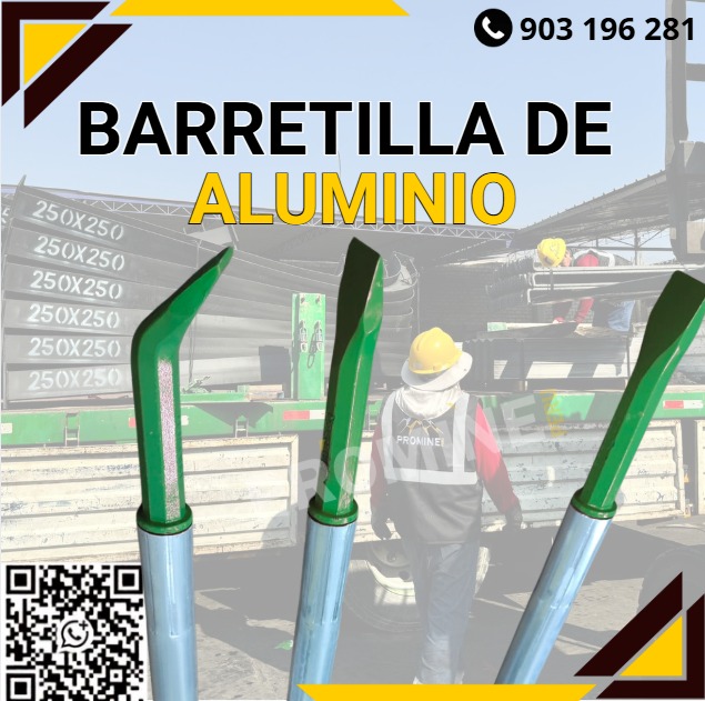 Servicio de suministro de barretillas de aluminio para minería