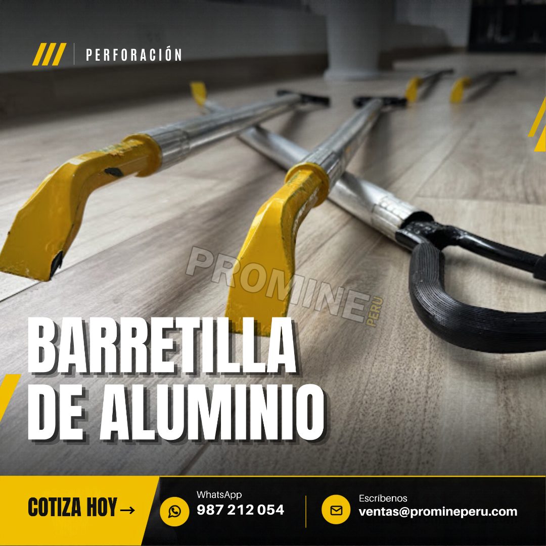 Barretilla de aluminio para perforación