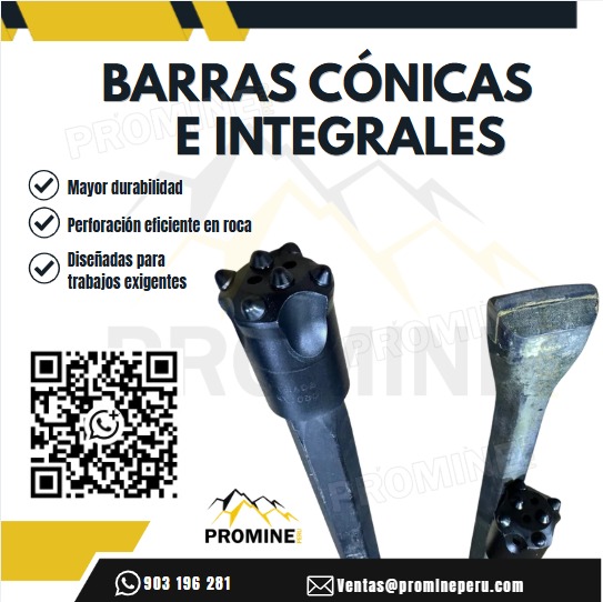 Conical and Integral Bar Services for Mining
