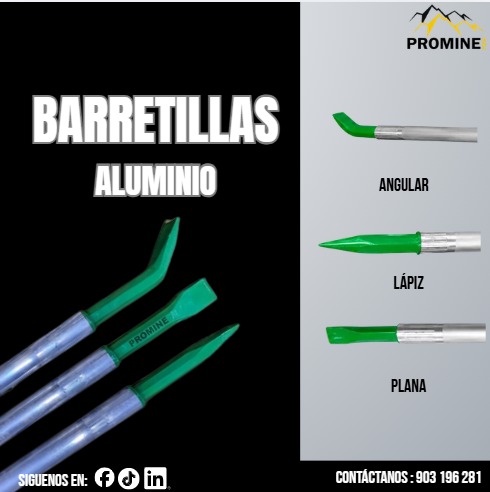 Ofrecer Barretillas de Aluminio para Desatado de Rocas con Experiencia