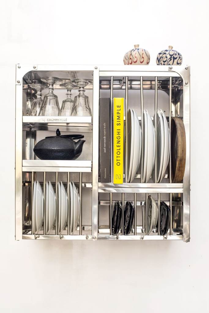 Stainless Steel Wall Mount Dish Rack - Excellent Condition
