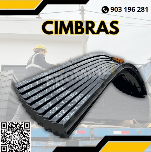 Servicio de suministro de cimbras metálicas para sostenimiento subterráneo