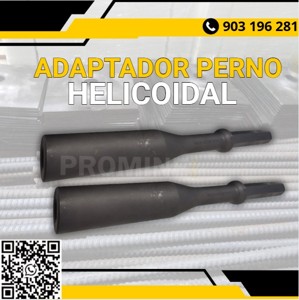 Venta de adaptadores de perno helicoidal para anclaje minero