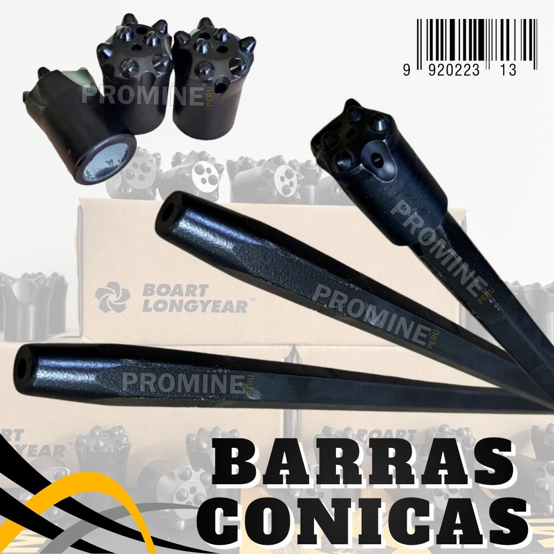 Servicio Profesional de Barras Cónicas para Minería