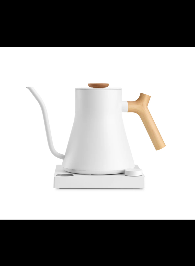 STAGG EKG ELECTRIC POUR OVER KETTLE MATTE WHITE MAPLE