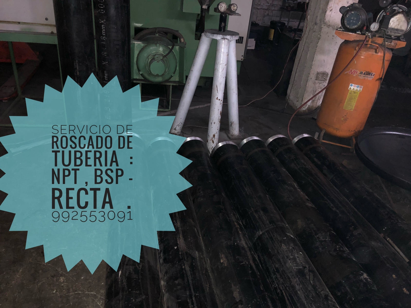 Servicio de roscado de tuberia415288815738562561