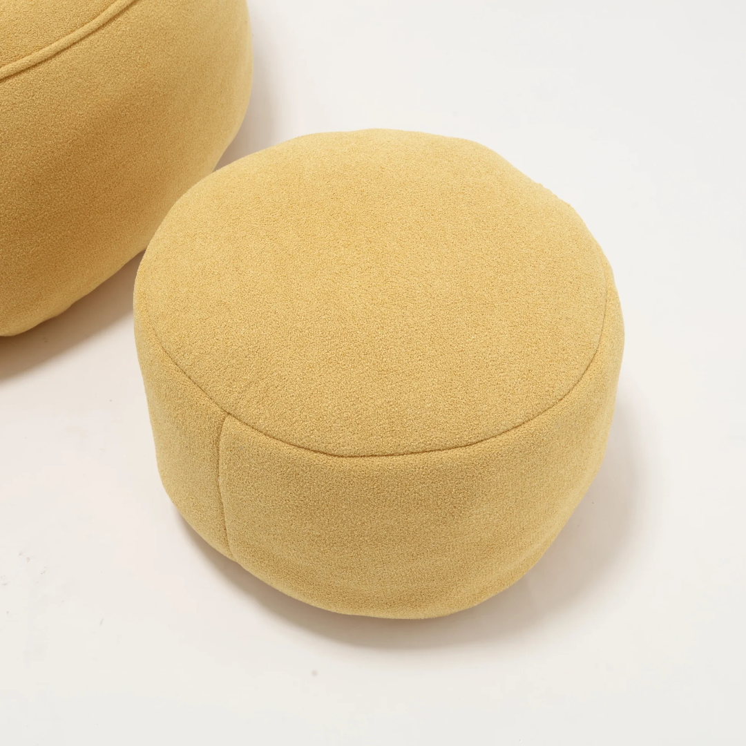 Silla de sofá de saco de dormir de espuma de alta presión con relleno acolchado, silla de saco de dormir para adulto con reposapiés W1996P18328463876992776067122
