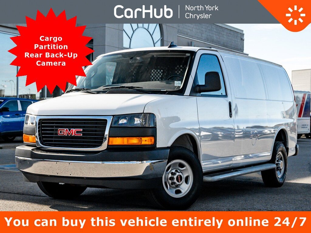 2023 GMC Savana Cargo Van RWD 2500 135 WB Cargo Partition Rear Back-Up Came