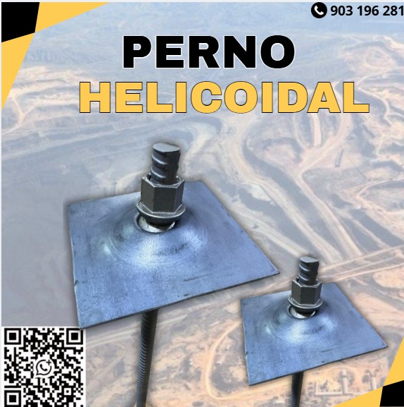 Servicio de venta de pernos helicoidales para minería