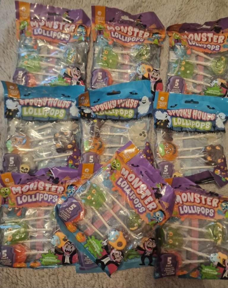 Bulk Halloween Monster Spooky House Lollipops Sealed For Sale