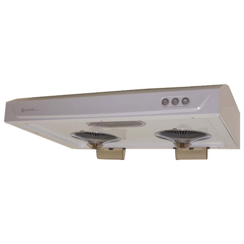 SAKURA RANGE HOOD/ HOODFAN R727II 2ND GEN 30" WHITE 580CFM EXHAUST SIZE 6"