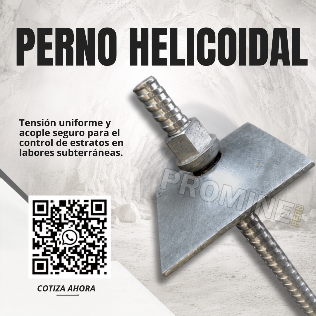 Servicio Especializado Pernos Helicoidales Control Estratos Minería