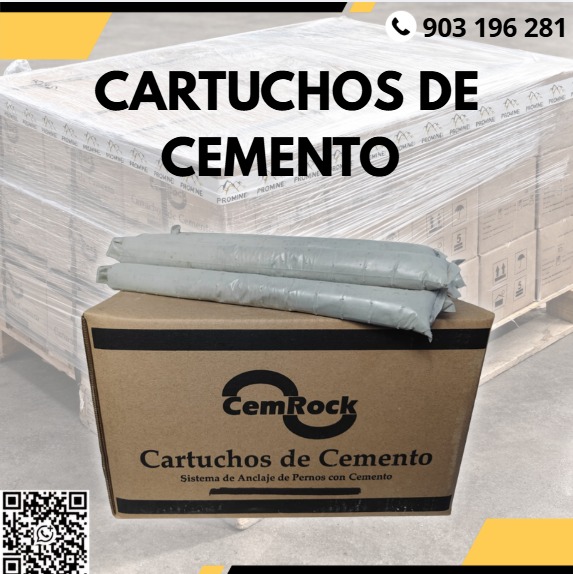 Servicio de venta de cartuchos de cemento para anclaje