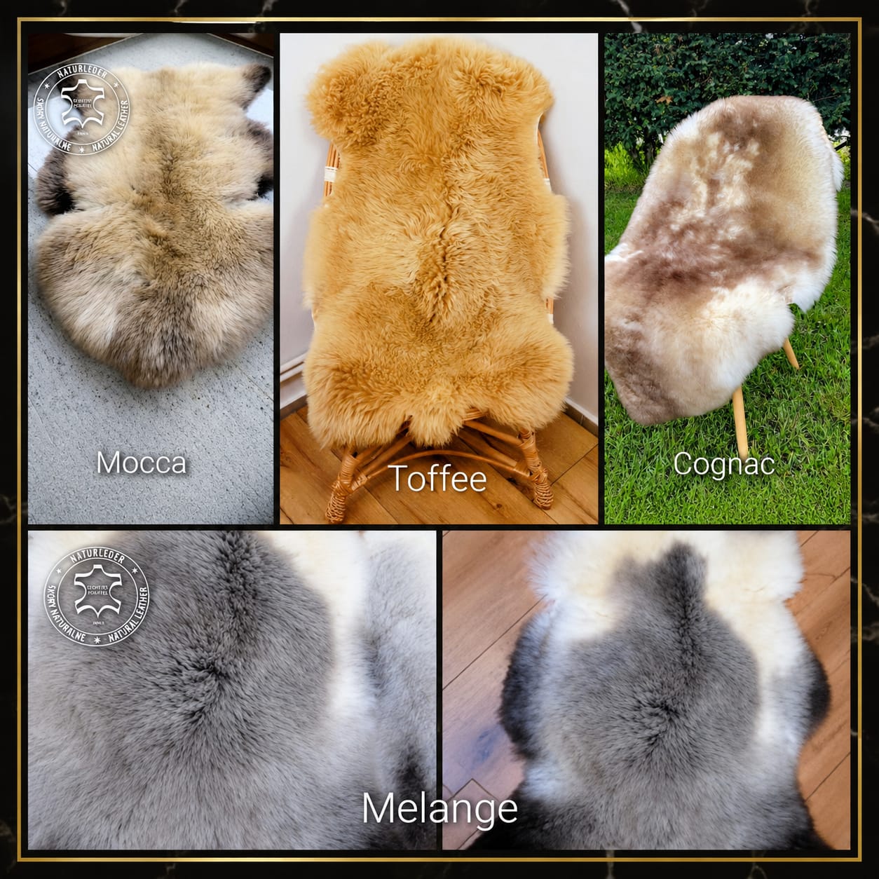 Colección Meliert de pieles de cordero naturales en venta