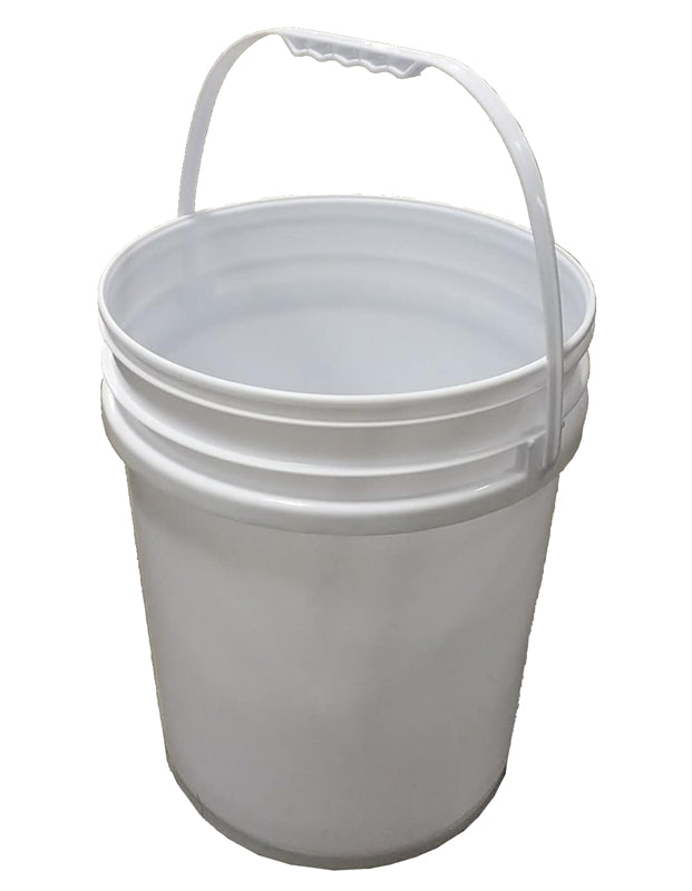 WHITE BUCKET MULTI-PURPOSE 5 GALLON/20L BUCKET WHITE $3.99