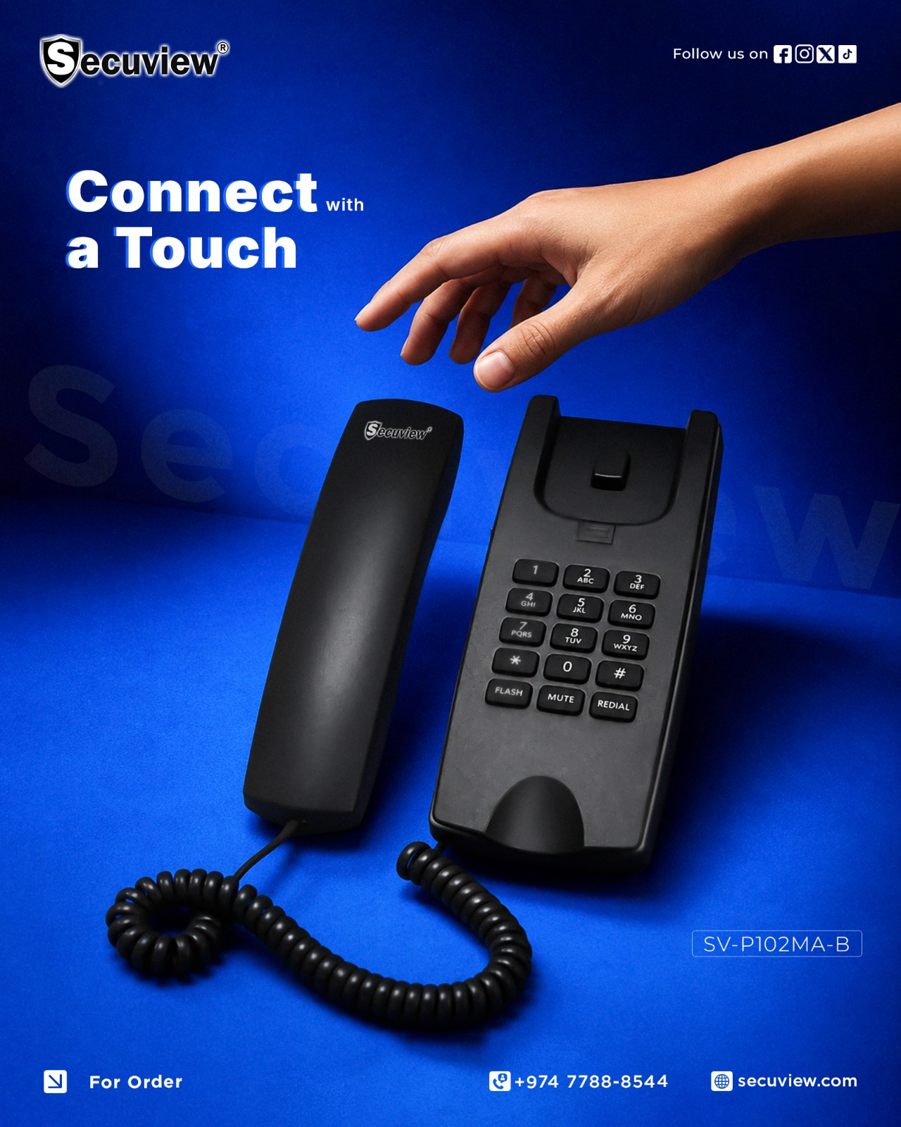 Secuview SV-P102MA-B Telephone - Like New For Sale