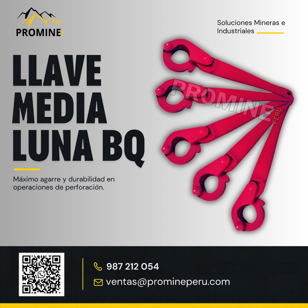 Venta de llaves media luna BQ para perforación