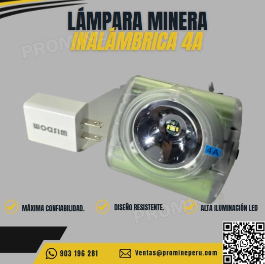 Servicio de Lámpara Minera Inalámbrica con Alta Iluminación