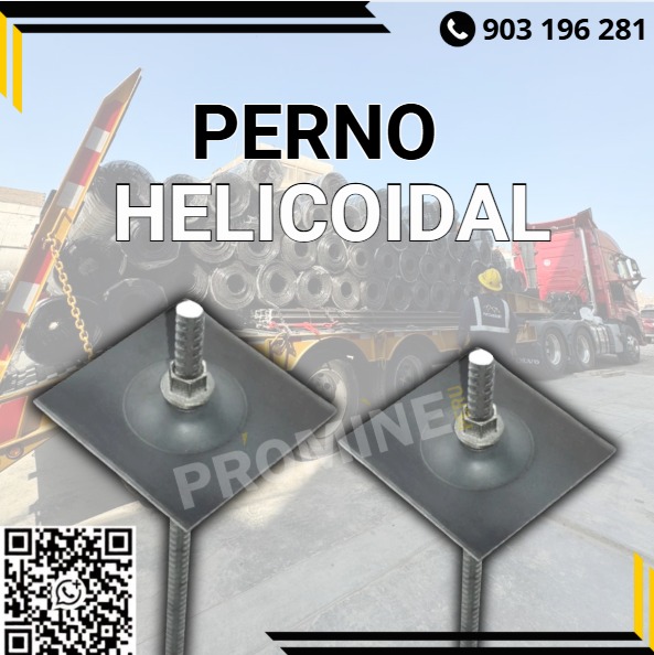 Servicio de suministro de pernos helicoidales para sostenimiento
