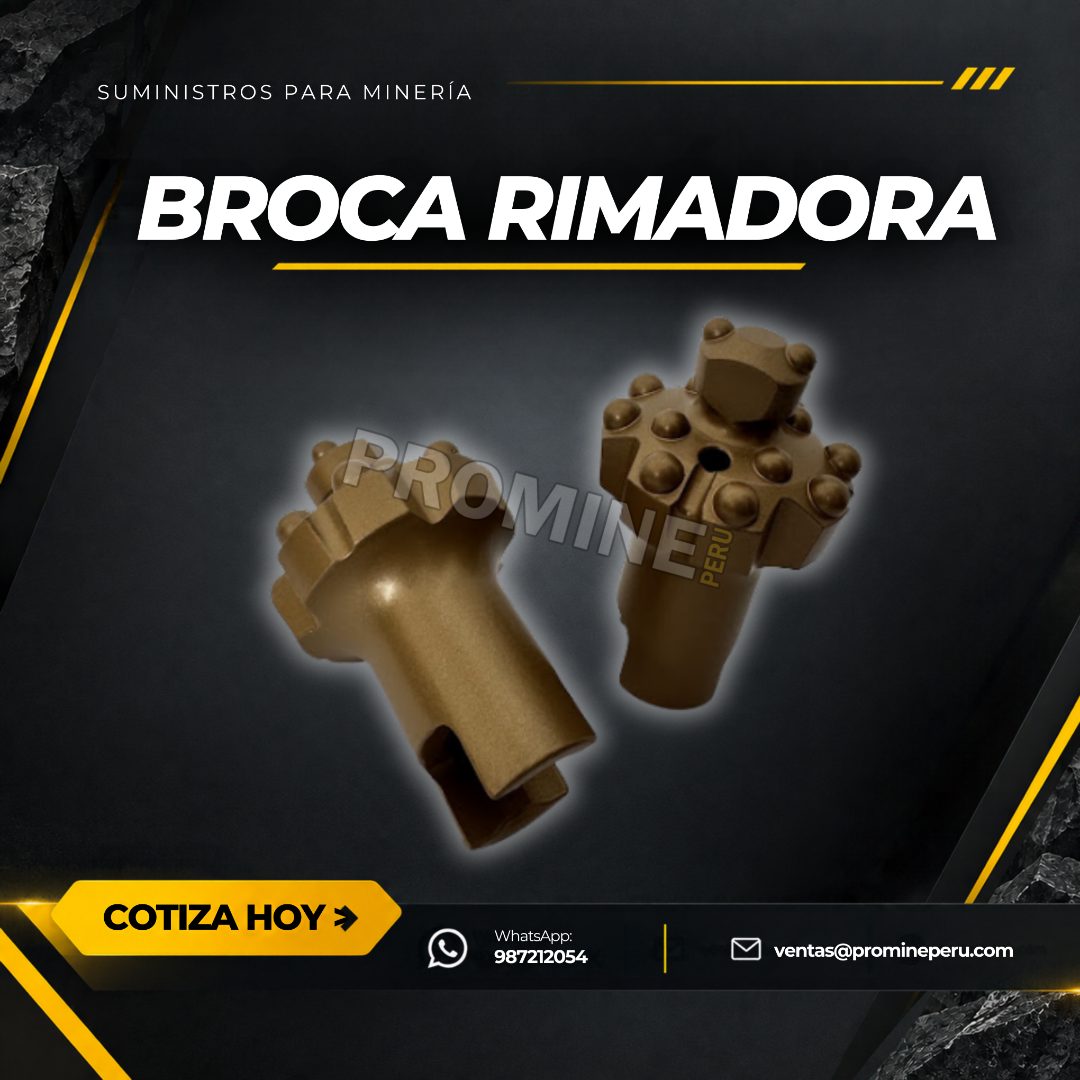 Suministro de brocas rimadoras para minería