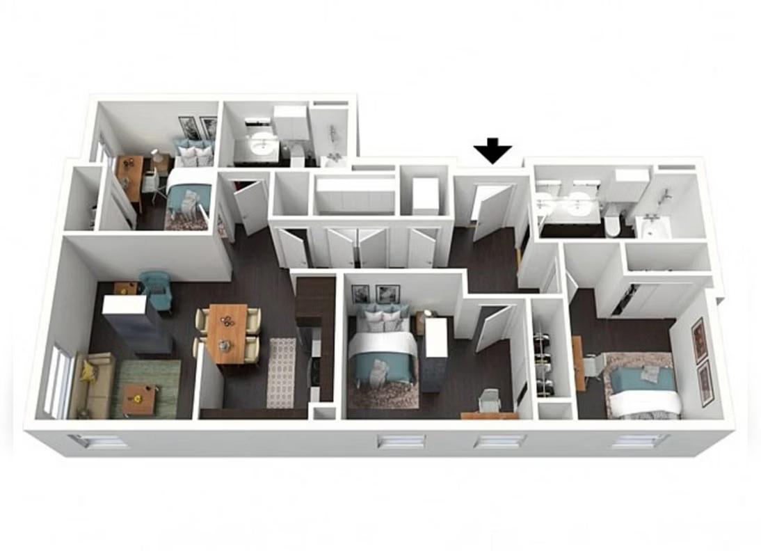 Skyloft, Austin Room in 3 Bedroom 2 Bathroom | Nutty Brown A64240929455874121