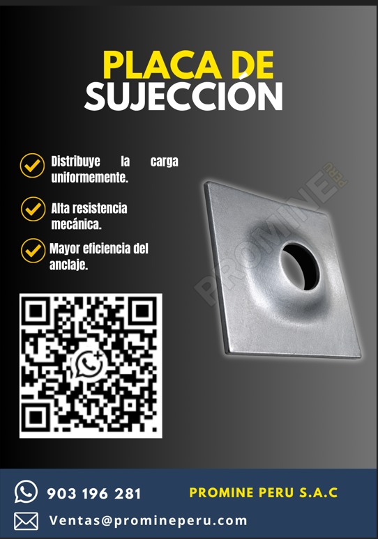 Proveer Servicio de Placa de Sujeción para Minería