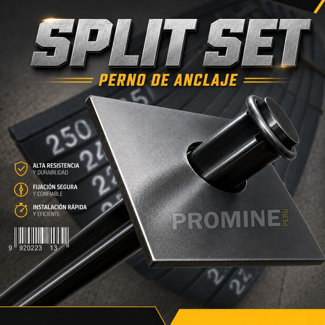 Servicio Profesional Instalación Pernos Anclaje Split Set