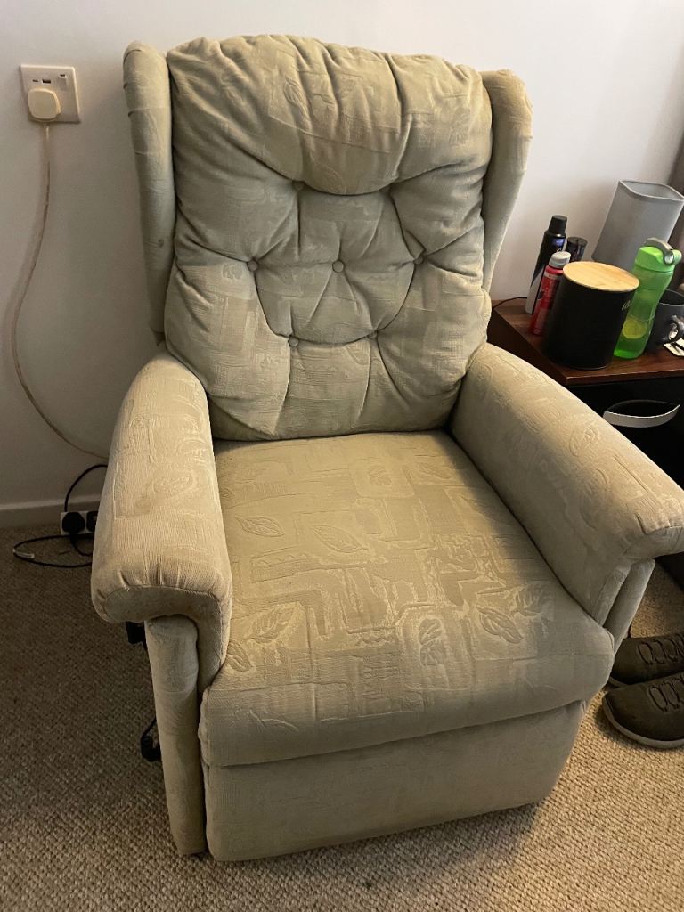 Beige Recliner Armchair in Good Working Condition