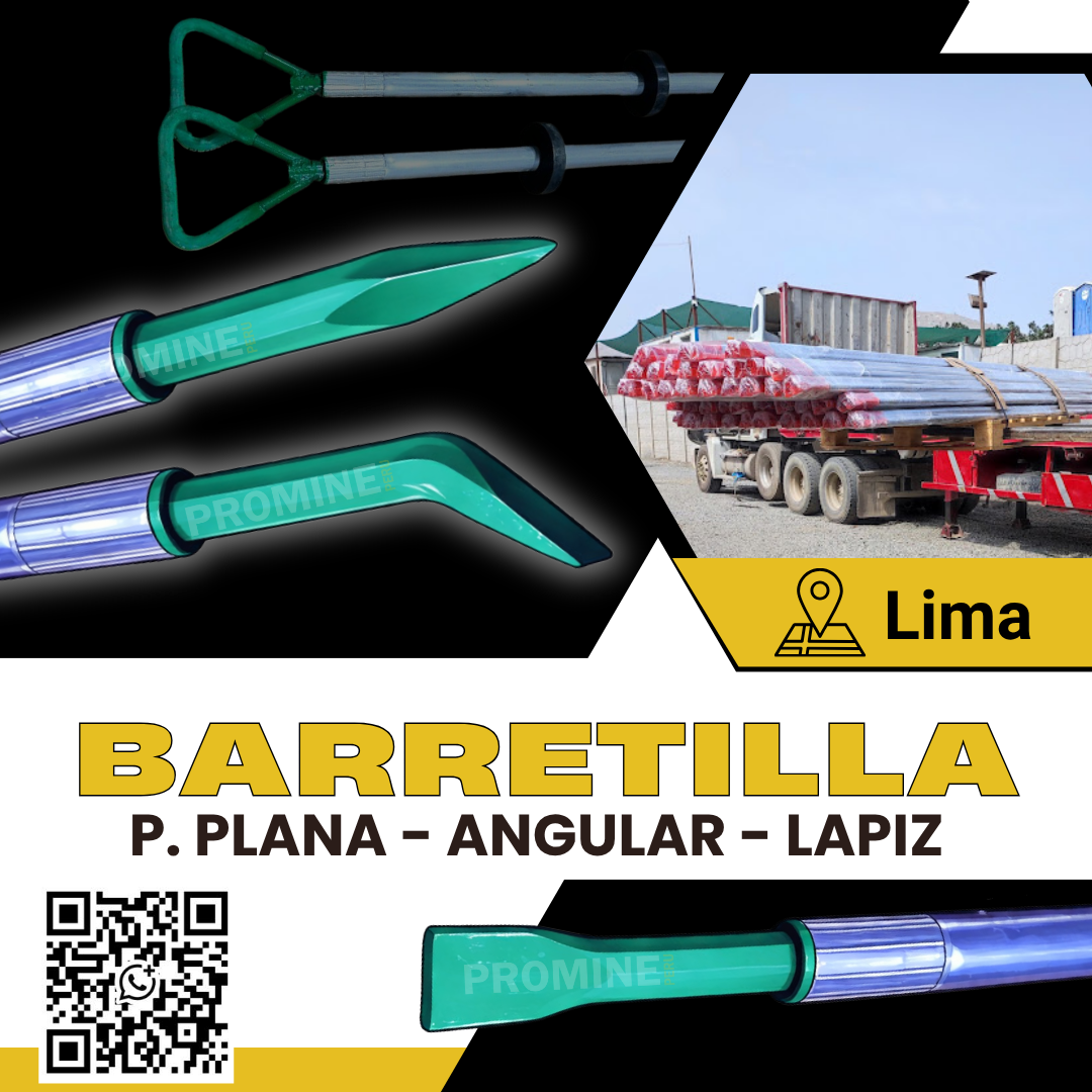 Barretillas Mineras Planas, Angular y Tipo Lápiz436277832707614720