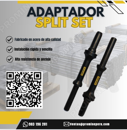 Proveer Adaptador Split Set para Minería con Experiencia