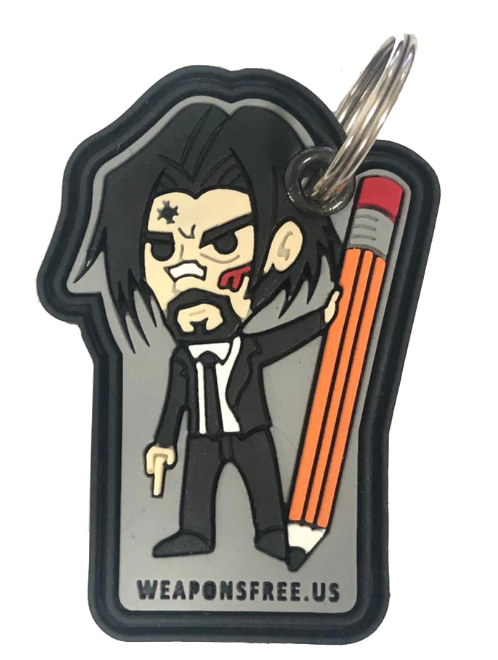 John Wick Keychain, Rubberized65166010202881120