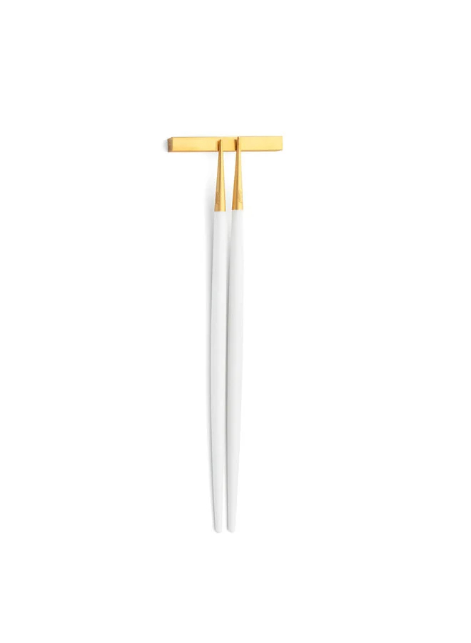 GOA CHOPSTICK WHITE GOLD SET 3PCS