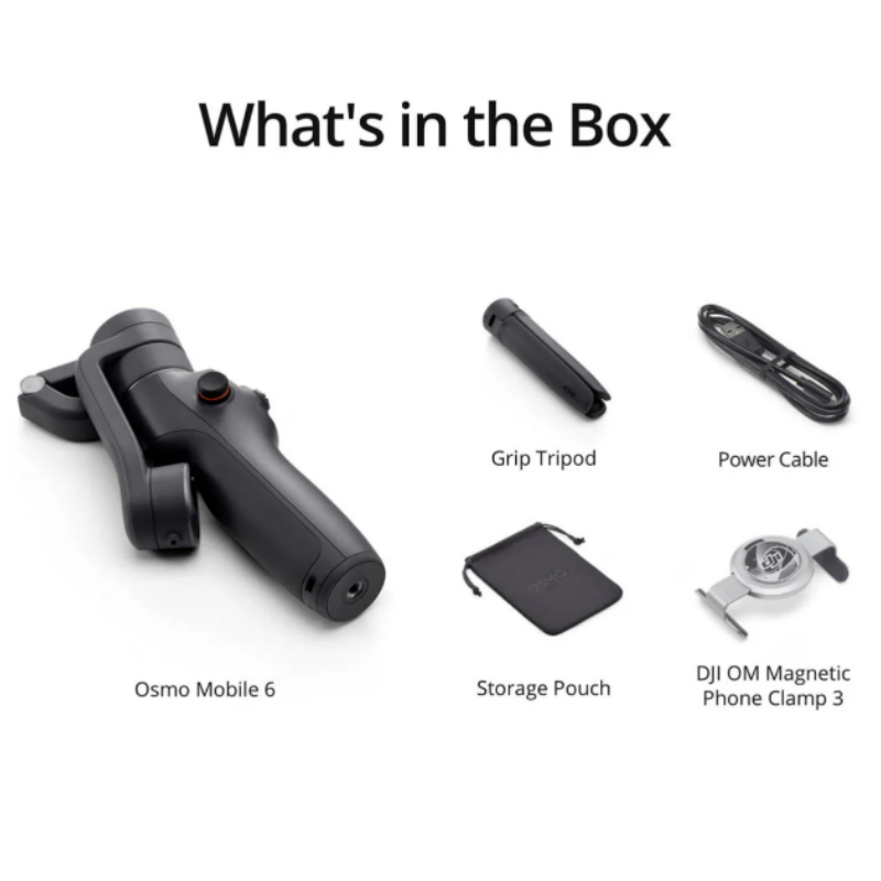 $98.2 DJI Osmo Mobile 6 Estabilizador para Teléfono Inteligente con Barra de Extensión Android e IOS (Original $109)63855827995523122