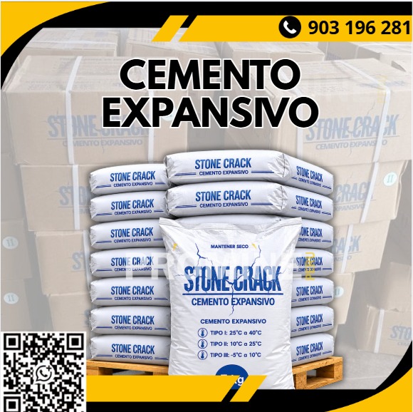 Venta de cemento expansivo para demolición sin vibraciones