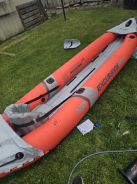 Intex Excursion Pro Inflatable Kayak Set for 2 Person-Used - Good Condition63081746642049120