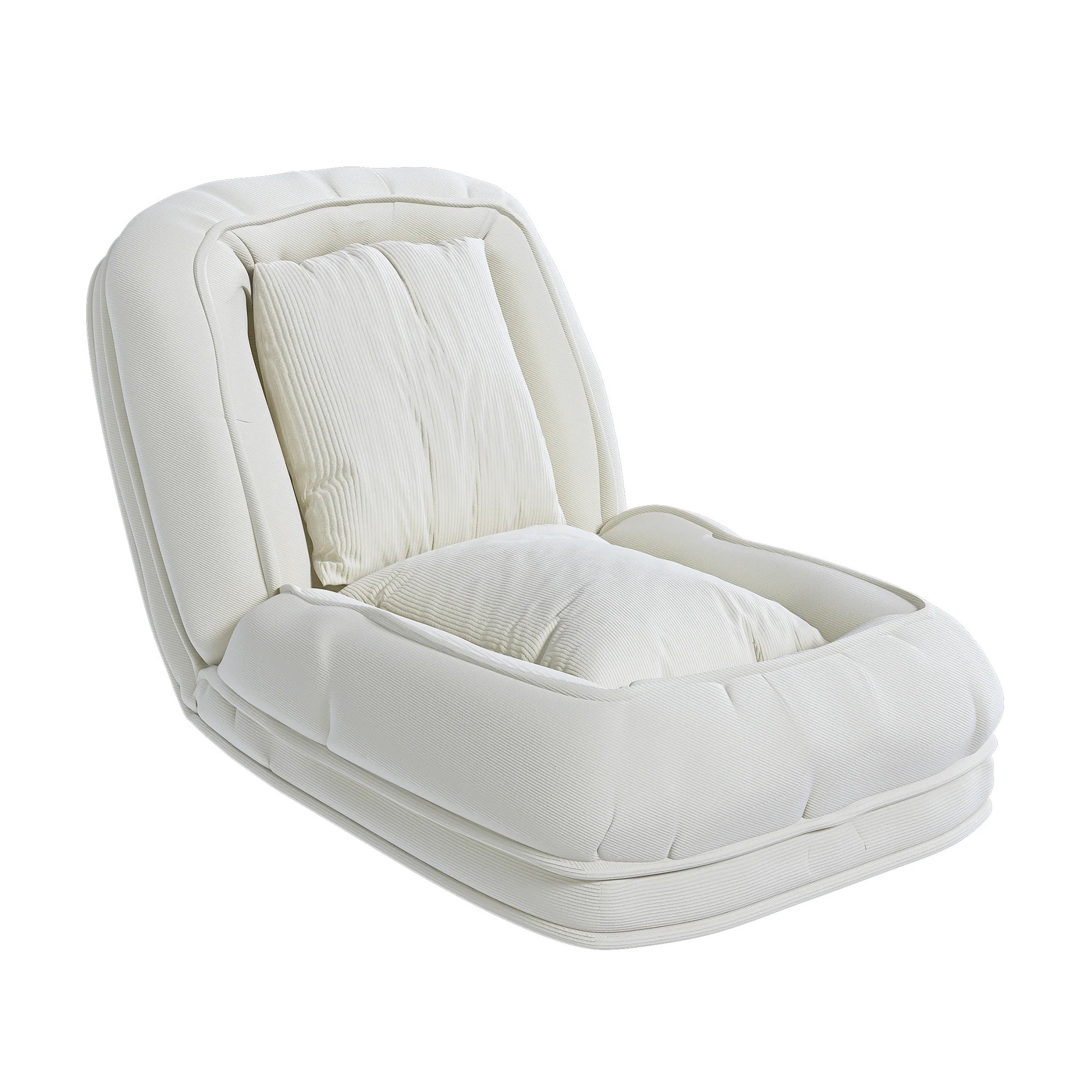 Cama para perro tapizada para adultos y mascotas, cama perezosa plegable con 5 posiciones ajustables, color blanco roto de terciopelo, 69,29 x 37,40 x 10,24 pulgadas P32422763921092711426120